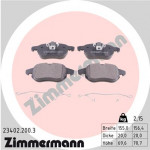 ZIMMERMANN Bremsbelagsatz, Scheibenbremse