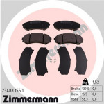 ZIMMERMANN Bremsbelagsatz, Scheibenbremse