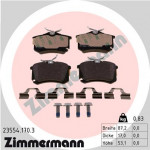 ZIMMERMANN Bremsbelagsatz, Scheibenbremse