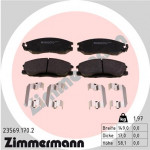 ZIMMERMANN Bremsbelagsatz, Scheibenbremse