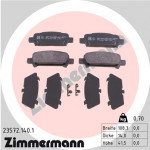 ZIMMERMANN Bremsbelagsatz, Scheibenbremse