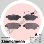 ZIMMERMANN Bremsbelagsatz, Scheibenbremse