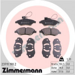 ZIMMERMANN Bremsbelagsatz, Scheibenbremse
