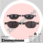 ZIMMERMANN Bremsbelagsatz, Scheibenbremse