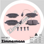 ZIMMERMANN Bremsbelagsatz, Scheibenbremse