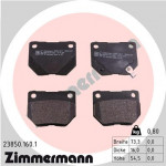 ZIMMERMANN Bremsbelagsatz, Scheibenbremse