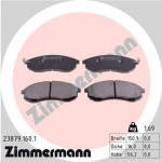 ZIMMERMANN Bremsbelagsatz, Scheibenbremse