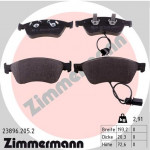 ZIMMERMANN Bremsbelagsatz, Scheibenbremse