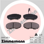 ZIMMERMANN Bremsbelagsatz, Scheibenbremse