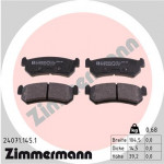 ZIMMERMANN Bremsbelagsatz, Scheibenbremse