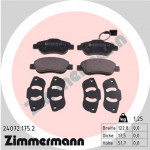 ZIMMERMANN Bremsbelagsatz, Scheibenbremse
