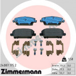 ZIMMERMANN Bremsbelagsatz, Scheibenbremse