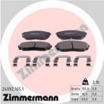 ZIMMERMANN Bremsbelagsatz, Scheibenbremse