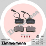 ZIMMERMANN Bremsbelagsatz, Scheibenbremse