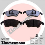 ZIMMERMANN Bremsbelagsatz, Scheibenbremse