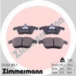 ZIMMERMANN Bremsbelagsatz, Scheibenbremse
