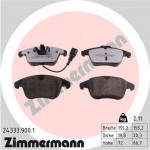 ZIMMERMANN Bremsbelagsatz, Scheibenbremse