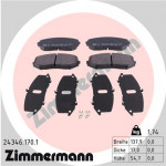 ZIMMERMANN Bremsbelagsatz, Scheibenbremse