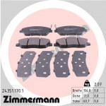 ZIMMERMANN Bremsbelagsatz, Scheibenbremse