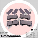 ZIMMERMANN Bremsbelagsatz, Scheibenbremse