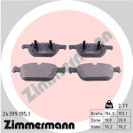 ZIMMERMANN Bremsbelagsatz, Scheibenbremse