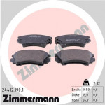 ZIMMERMANN Bremsbelagsatz, Scheibenbremse
