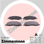 ZIMMERMANN Bremsbelagsatz, Scheibenbremse