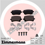 ZIMMERMANN Bremsbelagsatz, Scheibenbremse