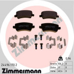 ZIMMERMANN Bremsbelagsatz, Scheibenbremse