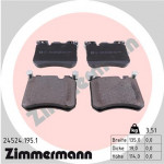 ZIMMERMANN Bremsbelagsatz, Scheibenbremse