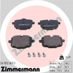 ZIMMERMANN Bremsbelagsatz, Scheibenbremse