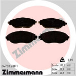 ZIMMERMANN Bremsbelagsatz, Scheibenbremse