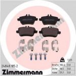 ZIMMERMANN Bremsbelagsatz, Scheibenbremse