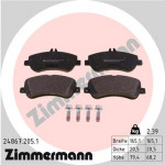 ZIMMERMANN Bremsbelagsatz, Scheibenbremse