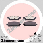 ZIMMERMANN Bremsbelagsatz, Scheibenbremse