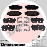 ZIMMERMANN Bremsbelagsatz, Scheibenbremse