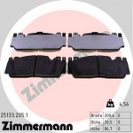 ZIMMERMANN Bremsbelagsatz, Scheibenbremse