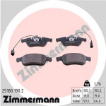 ZIMMERMANN Bremsbelagsatz, Scheibenbremse