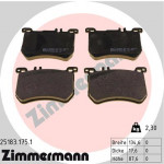 ZIMMERMANN Bremsbelagsatz, Scheibenbremse