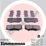 ZIMMERMANN Bremsbelagsatz, Scheibenbremse