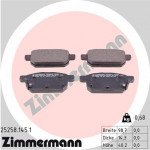 ZIMMERMANN Bremsbelagsatz, Scheibenbremse