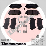 ZIMMERMANN Bremsbelagsatz, Scheibenbremse