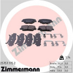 ZIMMERMANN Bremsbelagsatz, Scheibenbremse