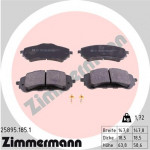 ZIMMERMANN Bremsbelagsatz, Scheibenbremse