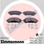 ZIMMERMANN Bremsbelagsatz, Scheibenbremse