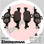 ZIMMERMANN Bremsbelagsatz, Scheibenbremse