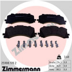 ZIMMERMANN Bremsbelagsatz, Scheibenbremse