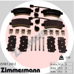 ZIMMERMANN Bremsbelagsatz, Scheibenbremse