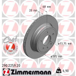 ZIMMERMANN Bremsscheibe