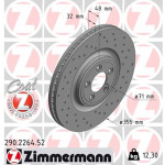 ZIMMERMANN Bremsscheibe